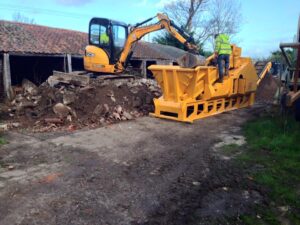 ja plant hire norfolk crushing concrete
